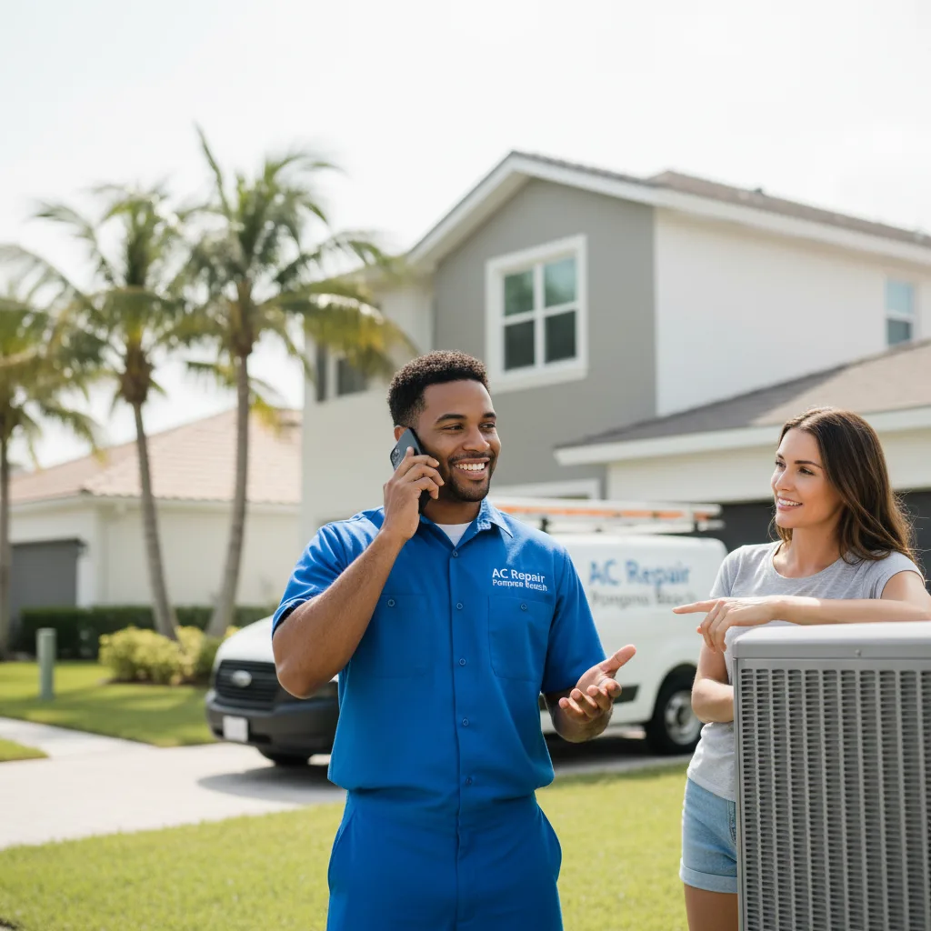 AC Repair Pompano Beach customer support in Thompson